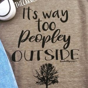 🔵🔴⬛Buttery soft Too Peopley Tee